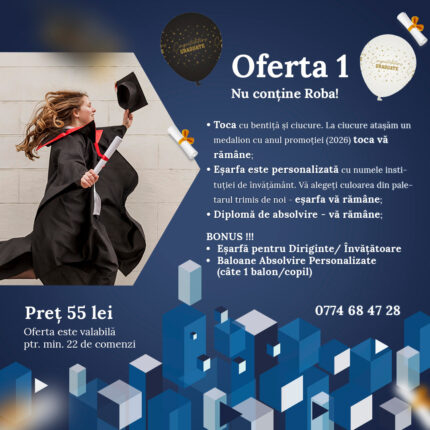 Pachete cu robe de absolvire